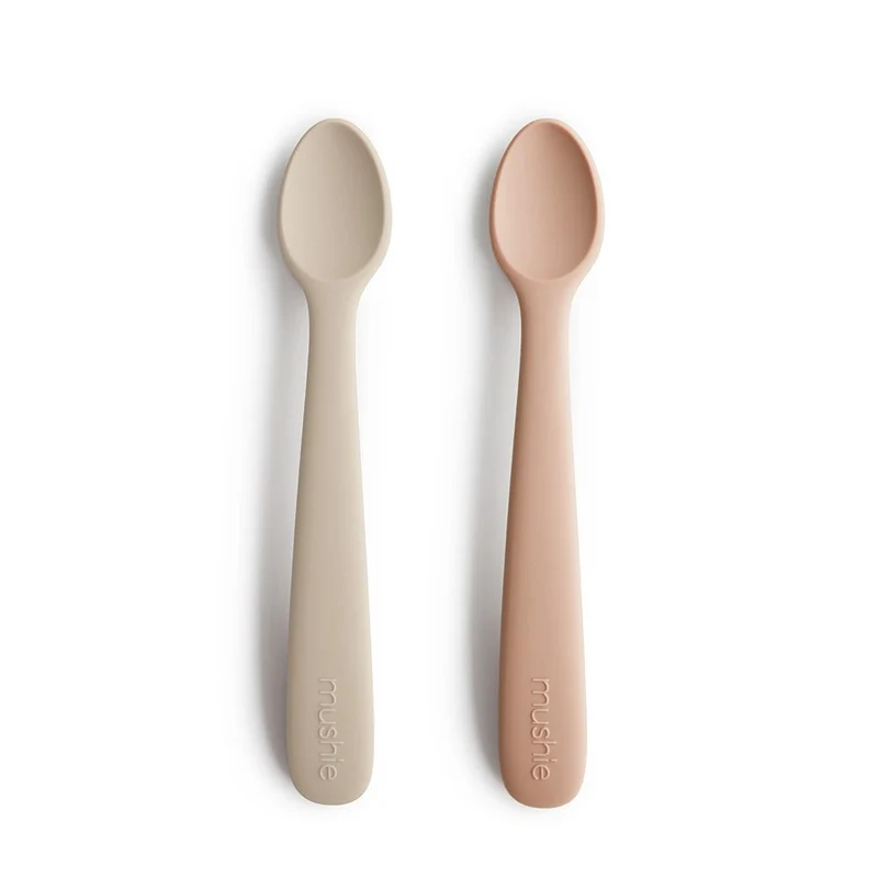Mushie Baby Löffel 2er Set Blush/Shifting Sand