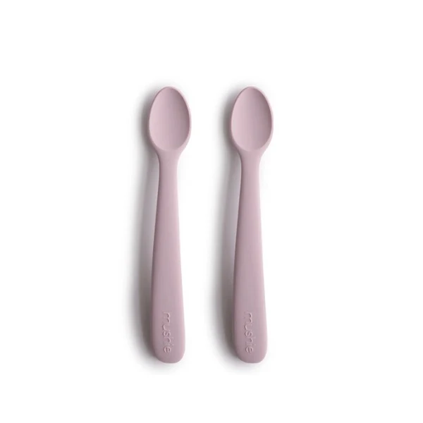 Mushie, Silikon Löffel 2er-Set, Soft Lilac