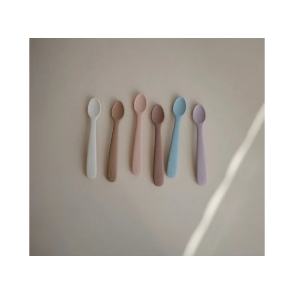 Mushie, Silikon Löffel 2er-Set, Soft Lilac