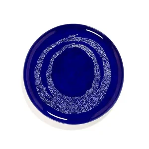 Ottolenghi Servierteller Teller Lapis Swirl-Dots weiß FEAST Serax D35xH2cm