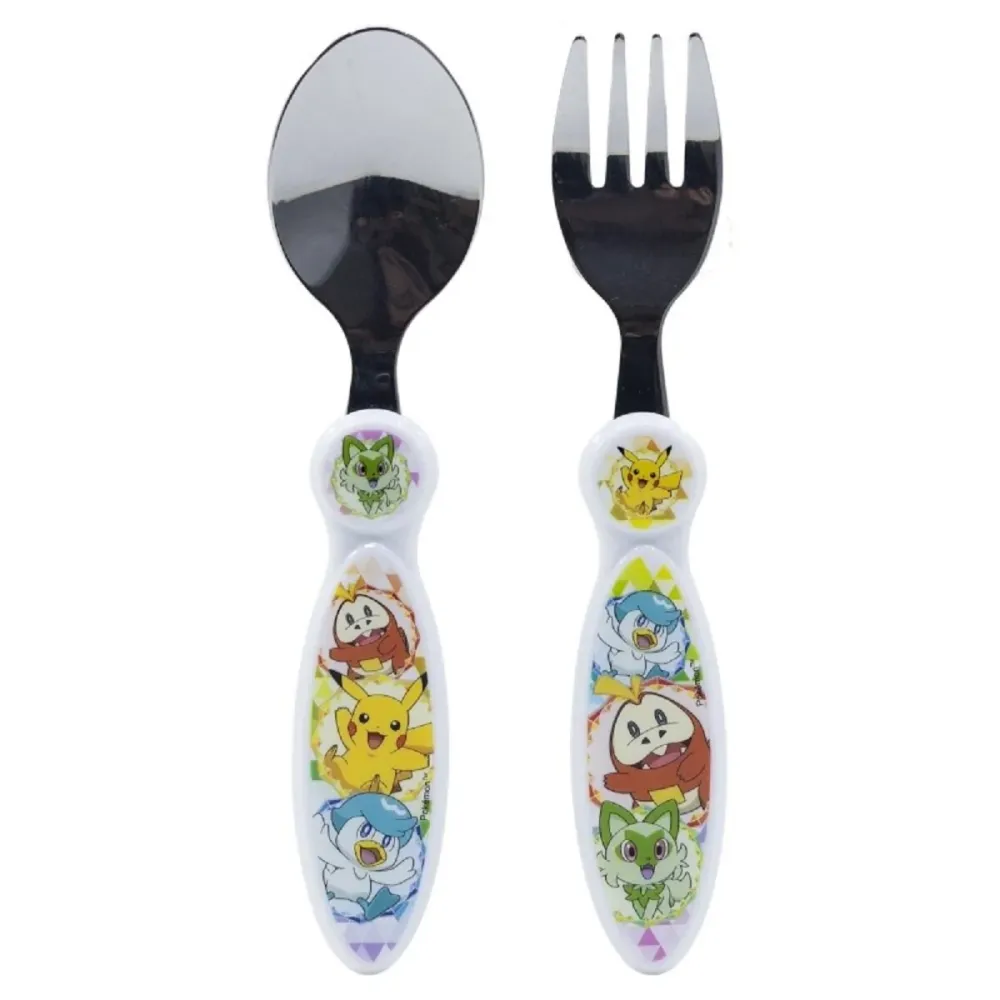 Pokemon Kinderbesteck Set 2-teilig – Löffel & Gabel mit Motivgriffen