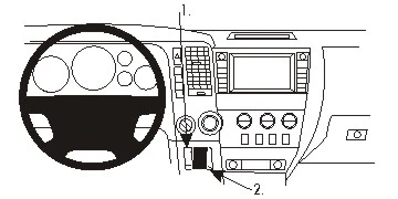 ProClip Fahrzeughalter 854932 - Mittelbefestigung- NUR für Modelle mit Spaltenverschiebung - Toyota Sequoia 08-17, Toyota...