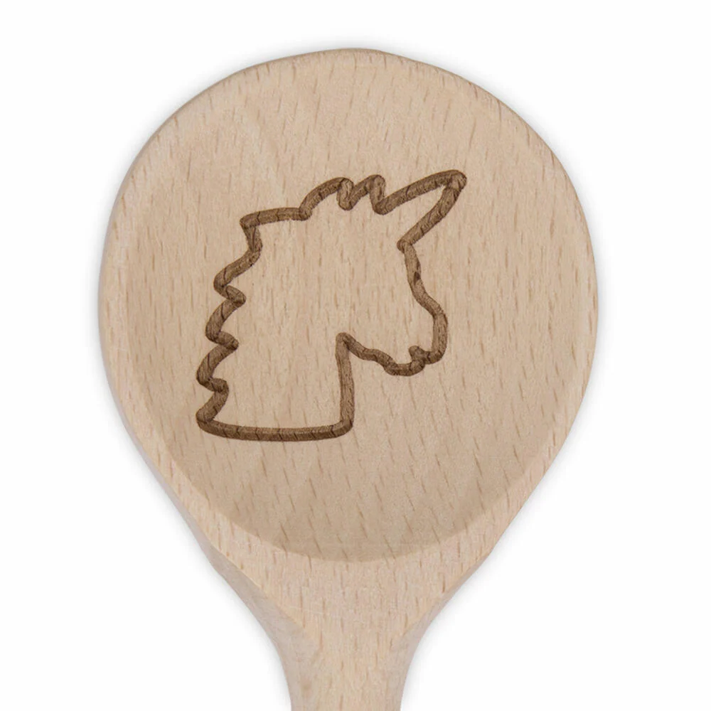 Städter Kochlöffel Einhorn Rund, Koch Löffel, Rührlöffel, Küchenlöffel, Küchenhelfer, Holz, 28 cm, 815179