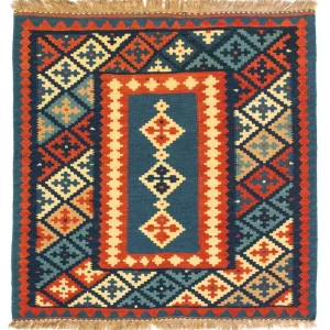 Kelim Fars Teppich 100x100cm