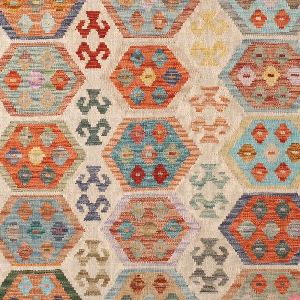 Kelim Maimene Teppich 338x252cm