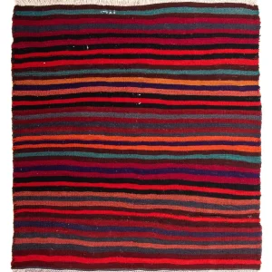 Kelim Teppich - Old 105 x 90 cm - mehrfarbig