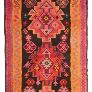 Kelim Teppich - Old 335 x 150 cm - mehrfarbig