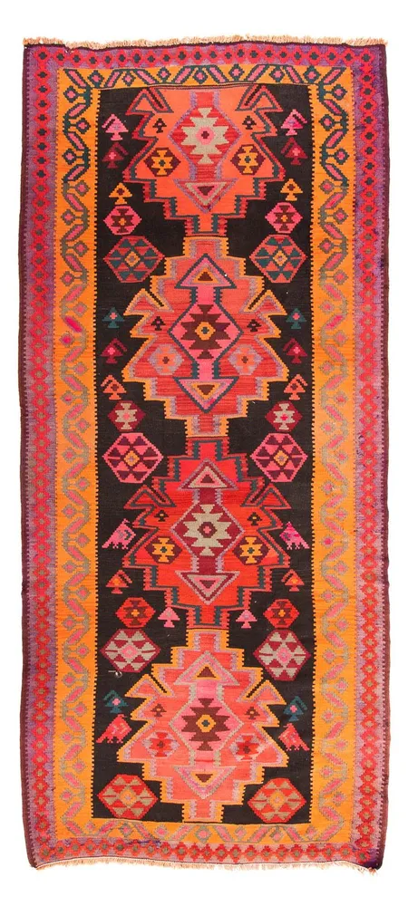 Kelim Teppich - Old 335 x 150 cm - mehrfarbig