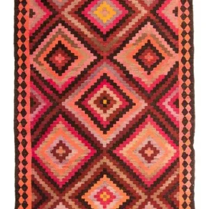 Kelim Teppich - Old 370 x 140 cm - mehrfarbig