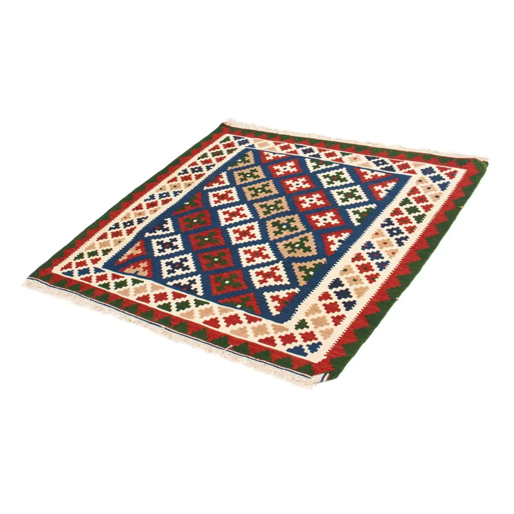 Kelim Teppich - Oriental 103 x 100 cm - dunkelblau