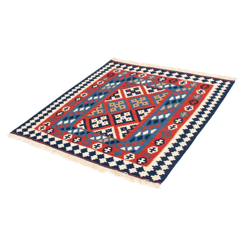 Kelim Teppich - Oriental 103 x 101 cm - rot