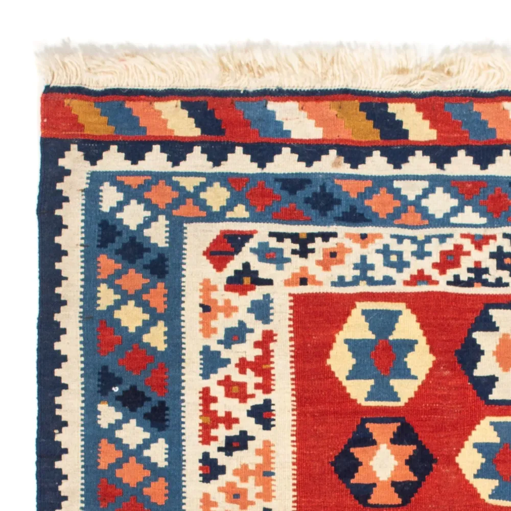 Kelim Teppich - Oriental 110 x 105 cm - blau