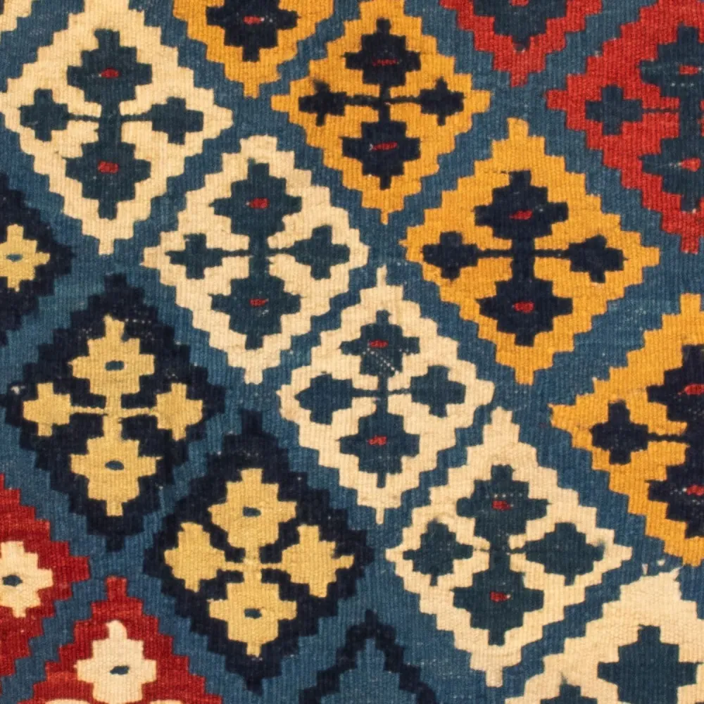 Kelim Teppich - Oriental 110 x 109 cm - rot