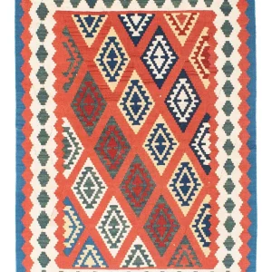 Kelim Teppich - Oriental 140 x 105 cm - rot
