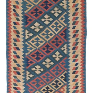 Kelim Teppich - Oriental 175 x 116 cm - blau