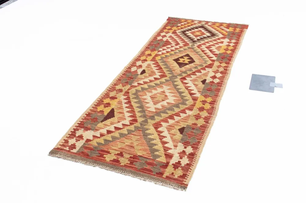 Kelim Teppich - Oriental 190 x 73 cm - mehrfarbig