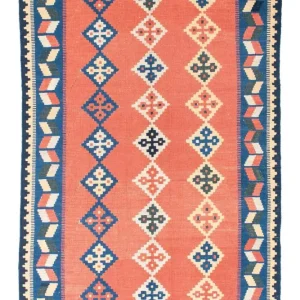 Kelim Teppich - Oriental 193 x 135 cm - orange