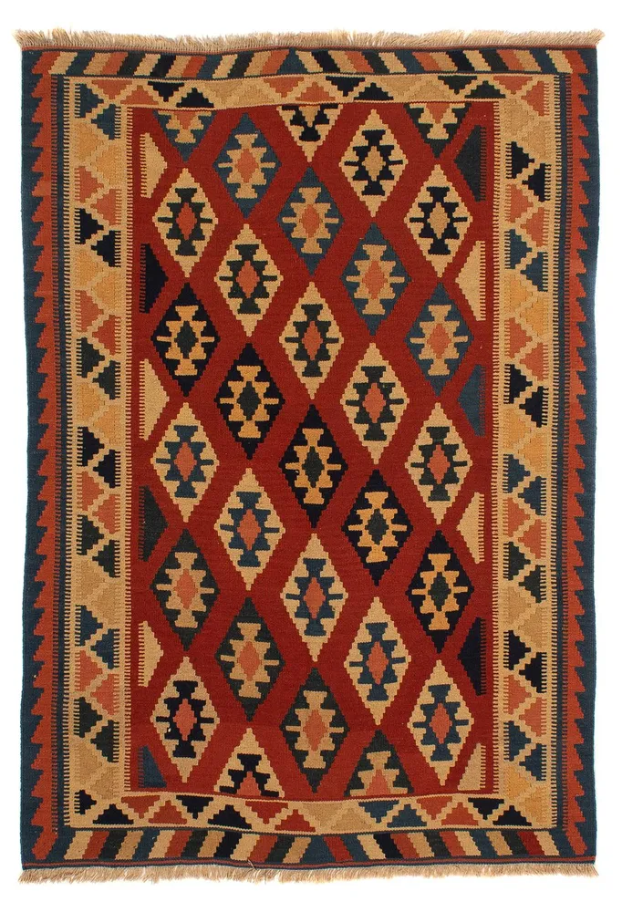 Kelim Teppich - Oriental 200 x 153 cm - rost