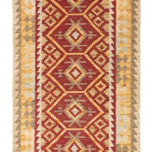Kelim Teppich - Oriental 203 x 71 cm - rot