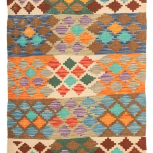 Kelim Teppich - Splash 125 x 80 cm - mehrfarbig