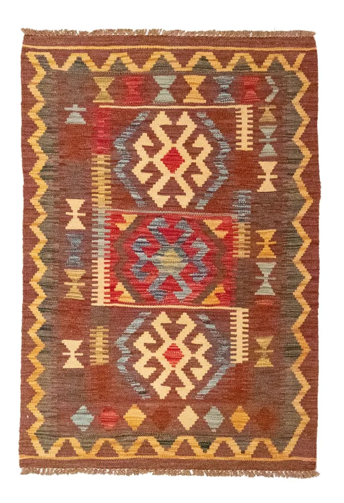 Kelim Teppich - Splash 125 x 86 cm - mehrfarbig