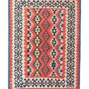 Kelim Teppich - Splash 174 x 128 cm - rot
