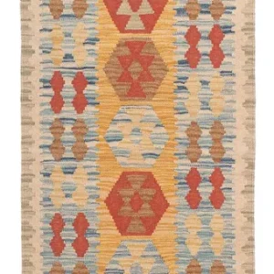 Kelim Teppich - Splash 214 x 65 cm - mehrfarbig