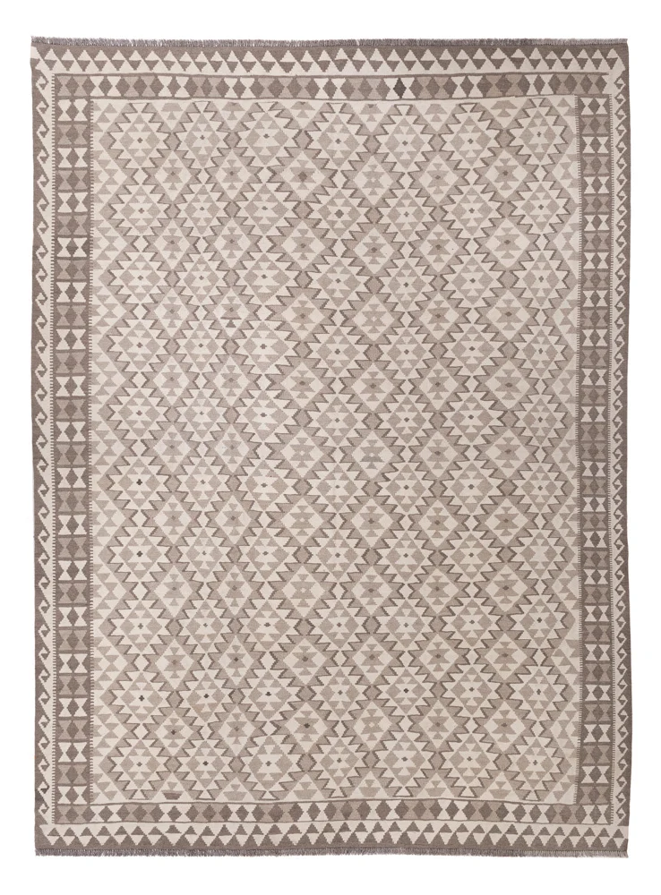 Kelim Teppich - Splash - 344 x 247 cm - natur