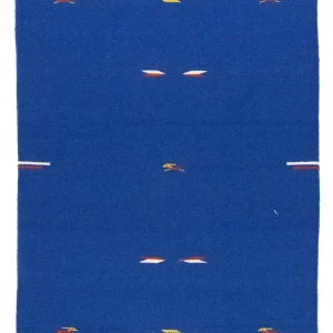 Kelim Teppich - Trendy 180 x 120 cm - blau
