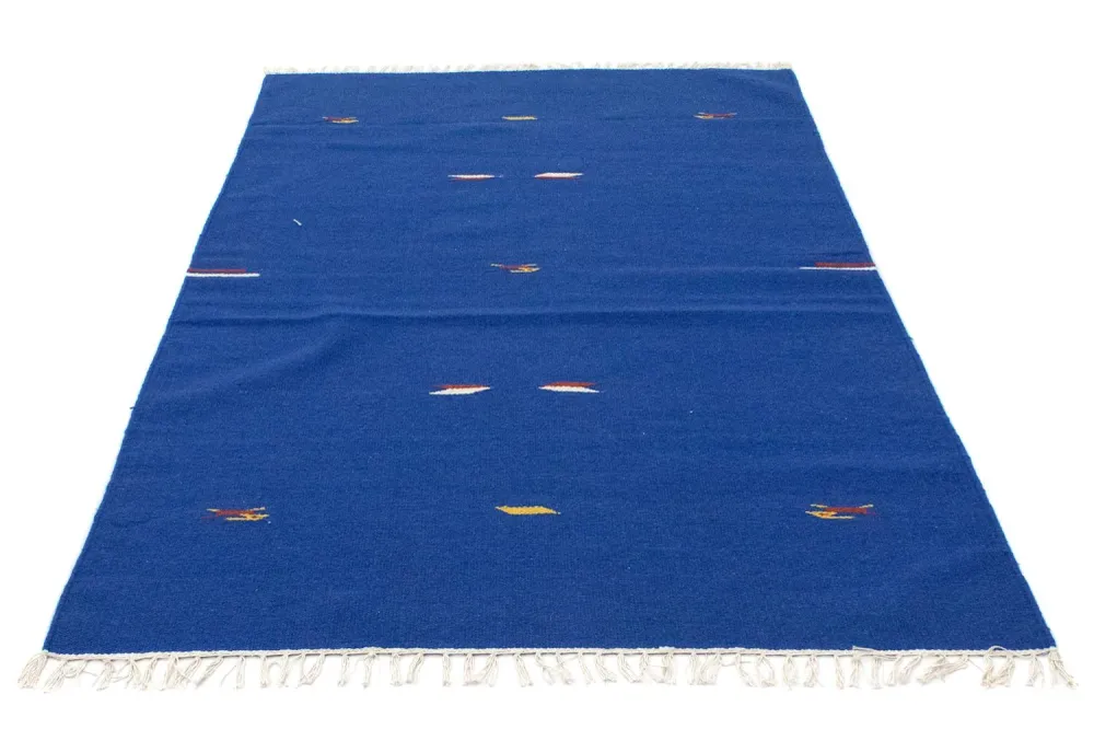 Kelim Teppich - Trendy 180 x 120 cm - blau