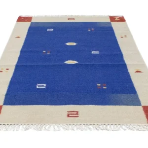 Kelim Teppich - Trendy 180 x 120 cm - blau