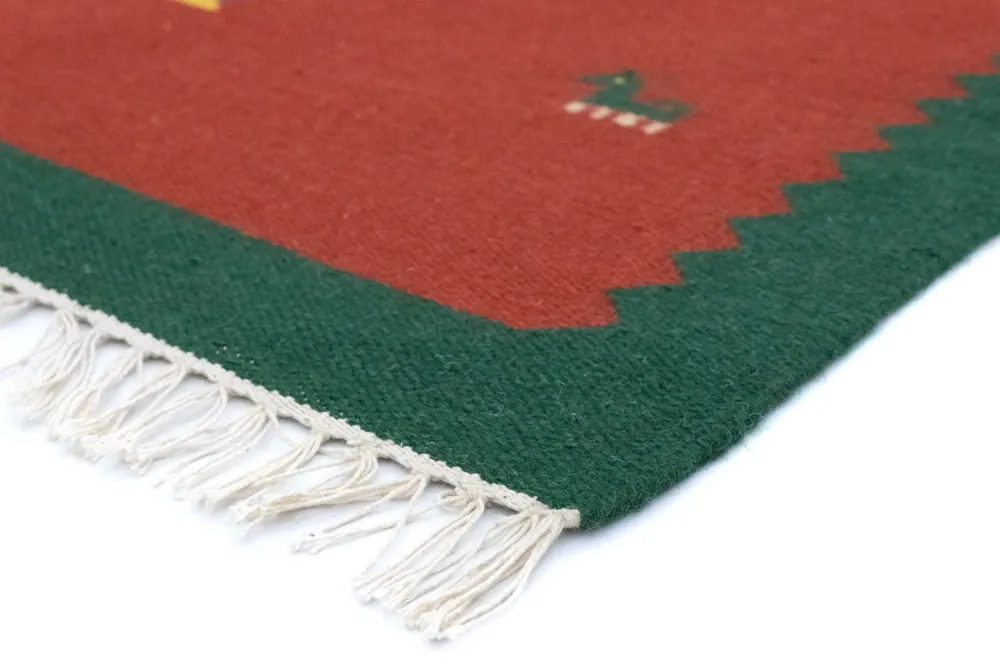 Kelim Teppich - Trendy 180 x 120 cm - rot