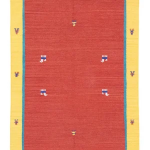 Kelim Teppich - Trendy 200 x 140 cm - rot
