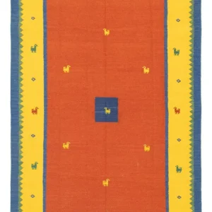 Kelim Teppich - Trendy 300 x 200 cm - orange