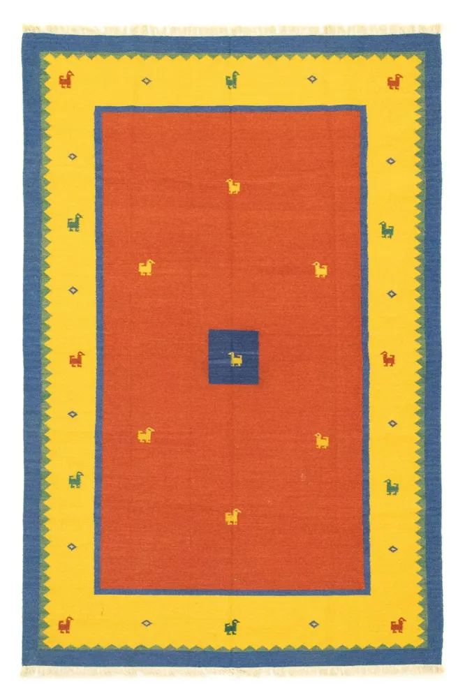Kelim Teppich - Trendy 300 x 200 cm - orange