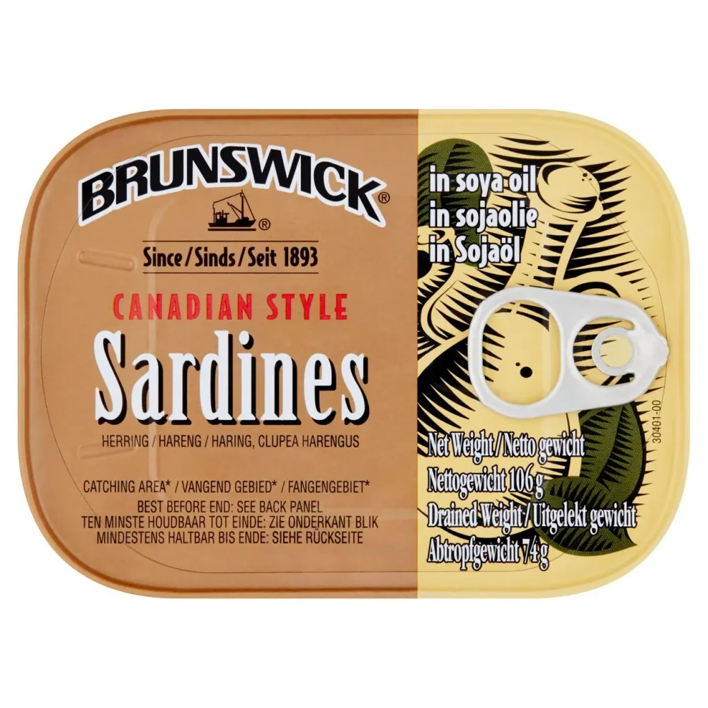 Brunswick Sardinen Sojaöl 106G
