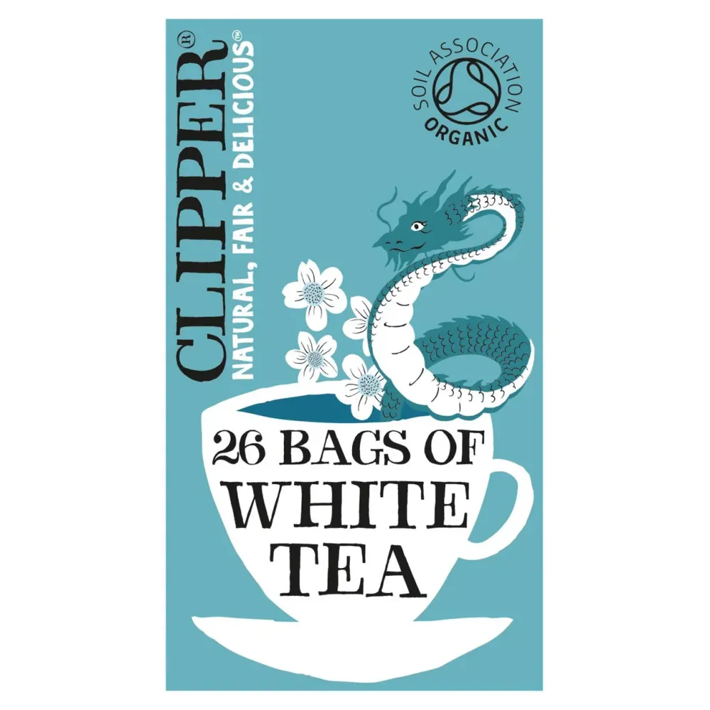 Clipper Bio & Fairtrade weißer Tee 40 pro Packung