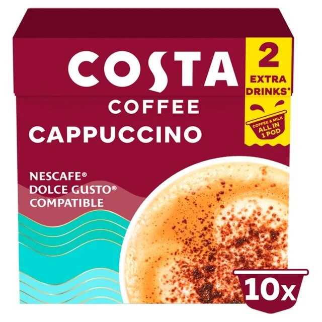 Costa Coffee Nescafe Dolce Gusto kompatible Signature Mischung Cappuccino Pods 16 pro Pack