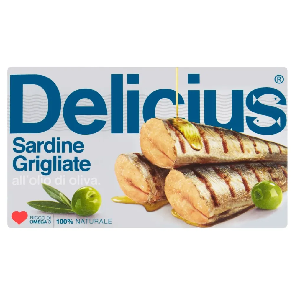 Delicius gegrillte Sardinen Olivenöl 90G