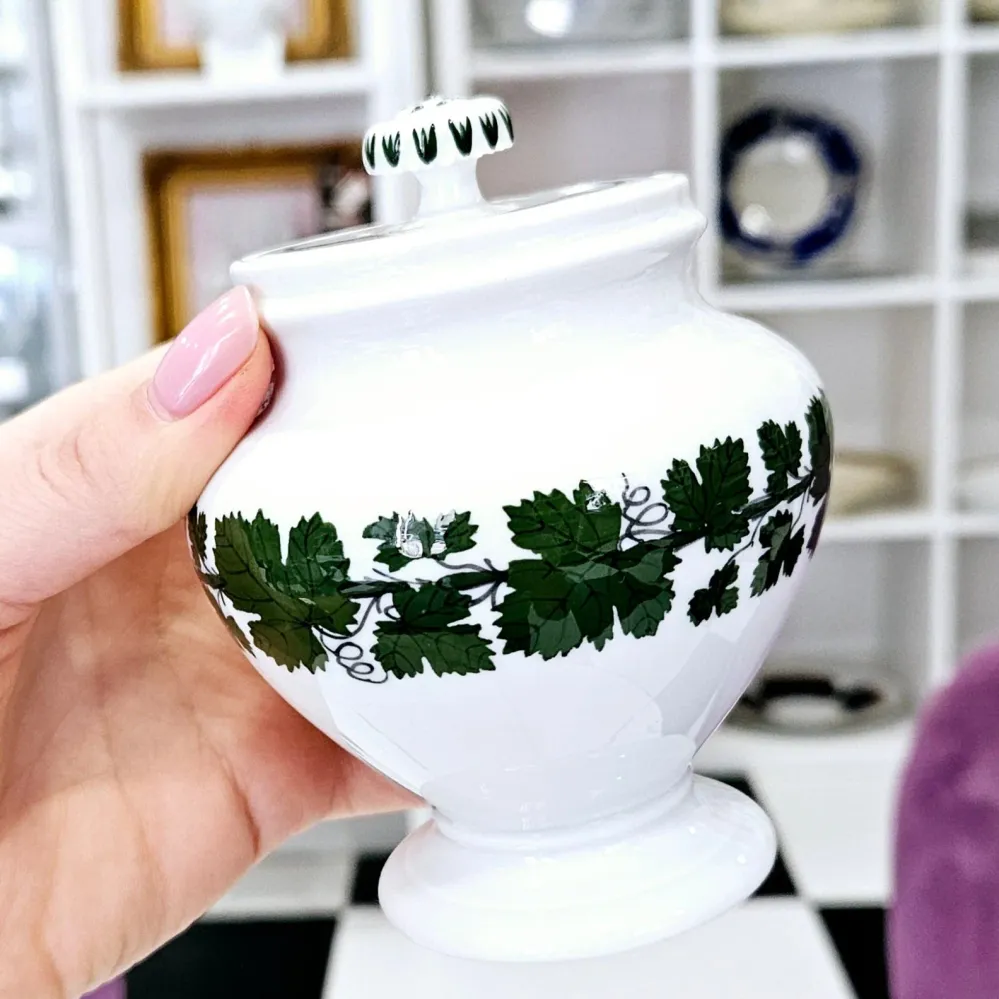 Elegantes Meissener Porzellan Schüssel Green Ivy Vine Sammlung.