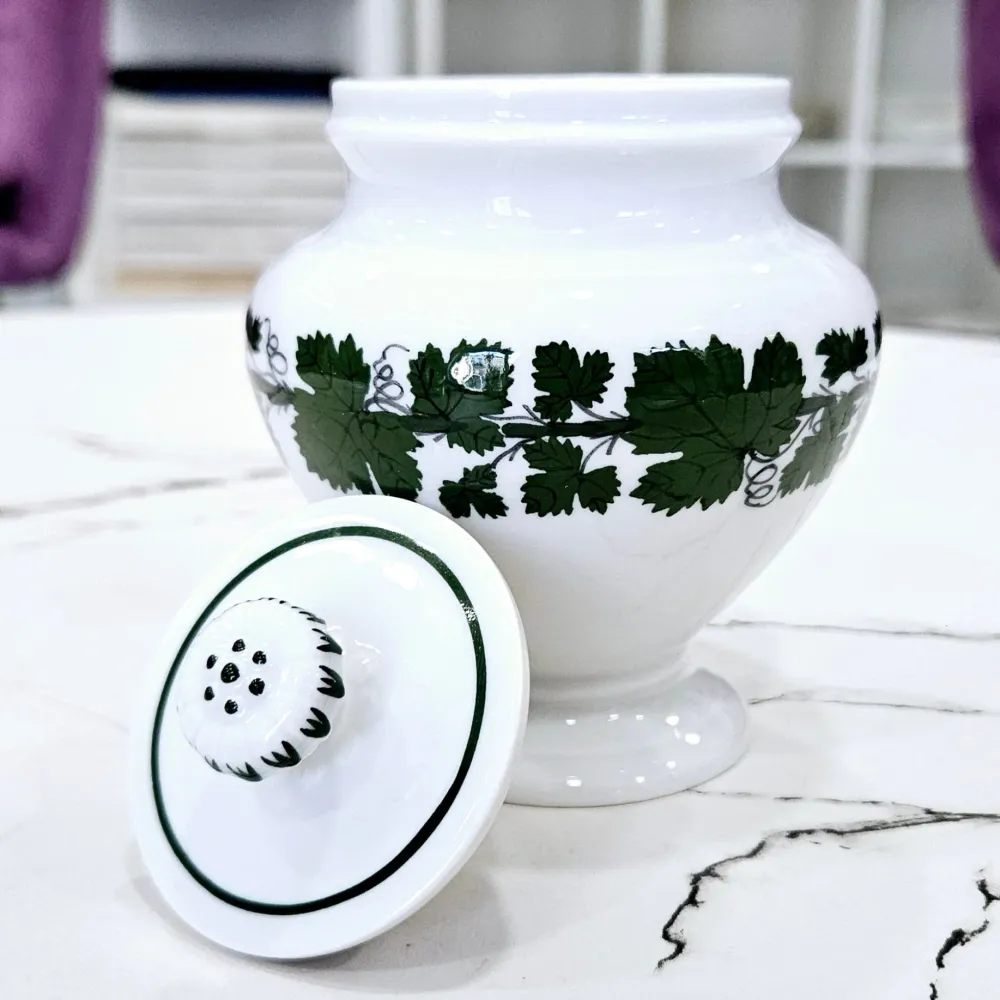Elegantes Meissener Porzellan Schüssel Green Ivy Vine Sammlung.