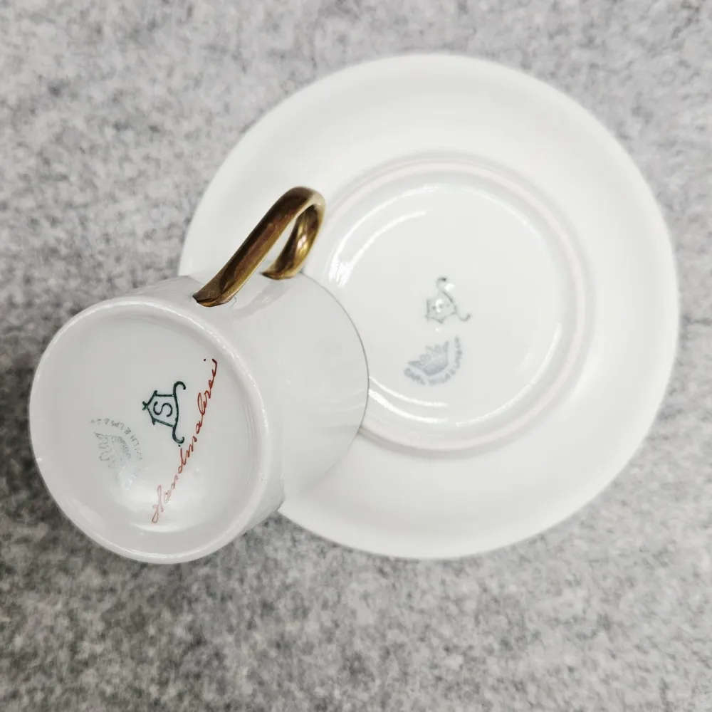 Handbemalter Schönauer Espressobecher mit Wappen (60 ml) für Sammler