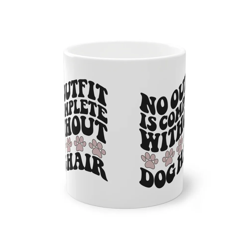 Weiße Tasse "Dog Hair"