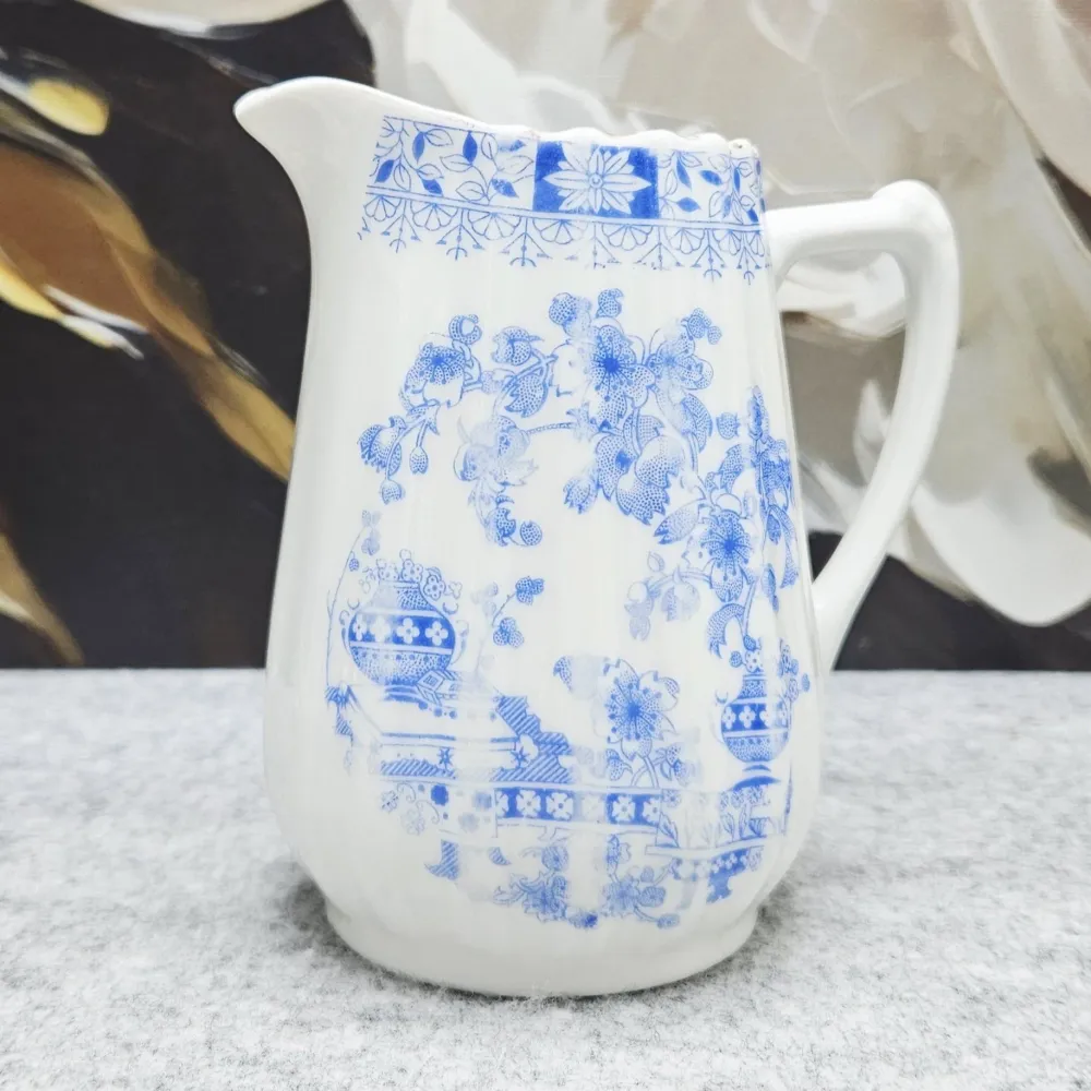 Wunderschönes China Blau Porzellan Milchkännchen (~300 ml)