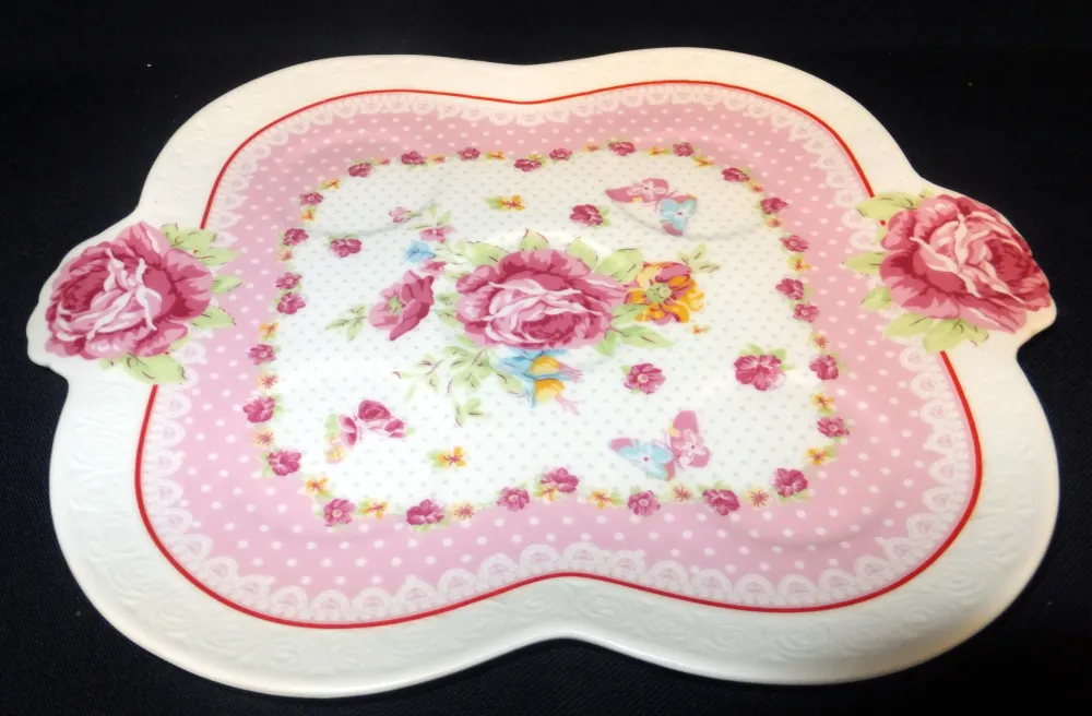 6er Set MOCCA KAFFEEGETRÄNKE SERVIER GESCHENKESET - Keramik / Steingut & Hartglas, Flora Rosen Blumenblüten Tiere Schmette...