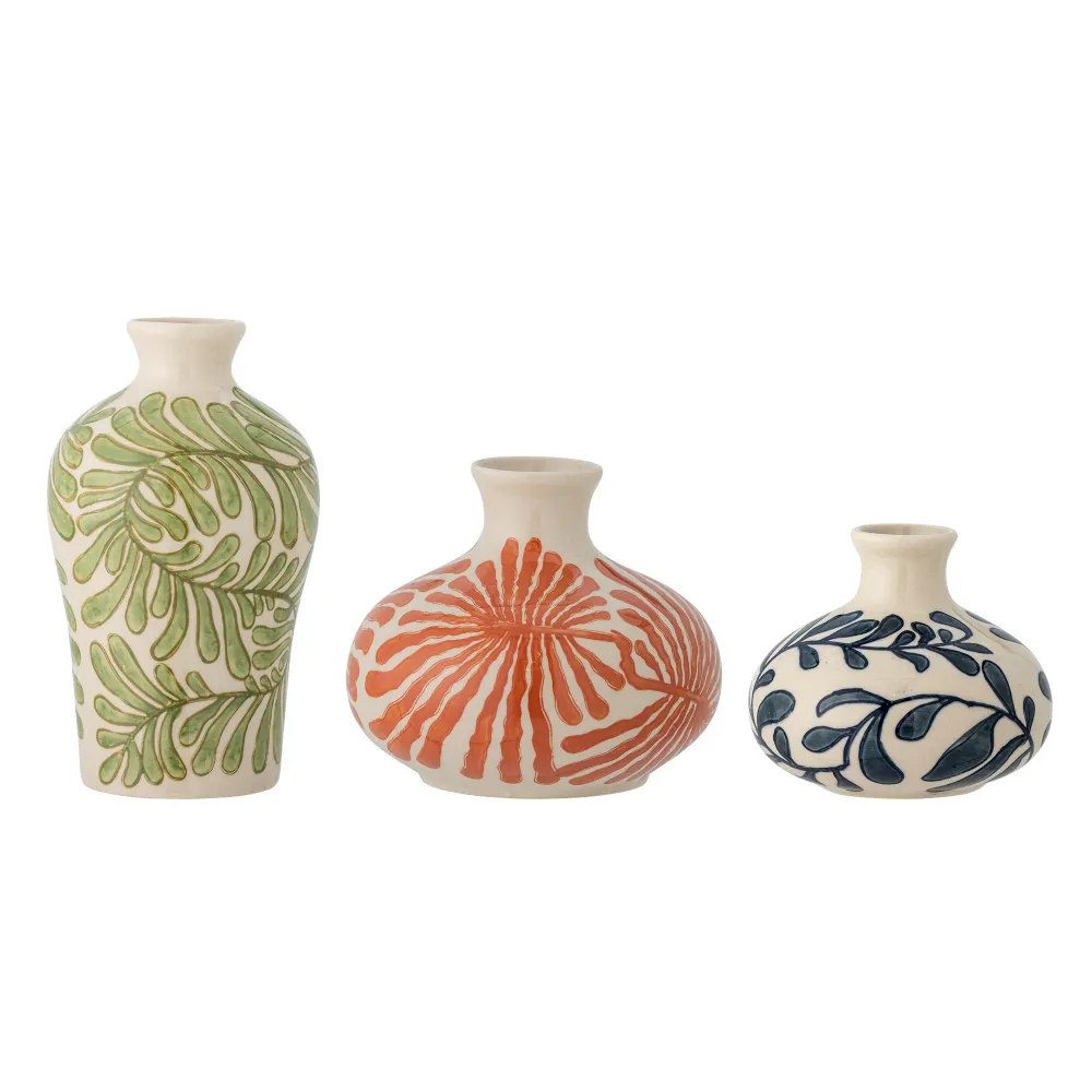 Bloomingville Creative Collection Fauni Vase, Grün, Steingut