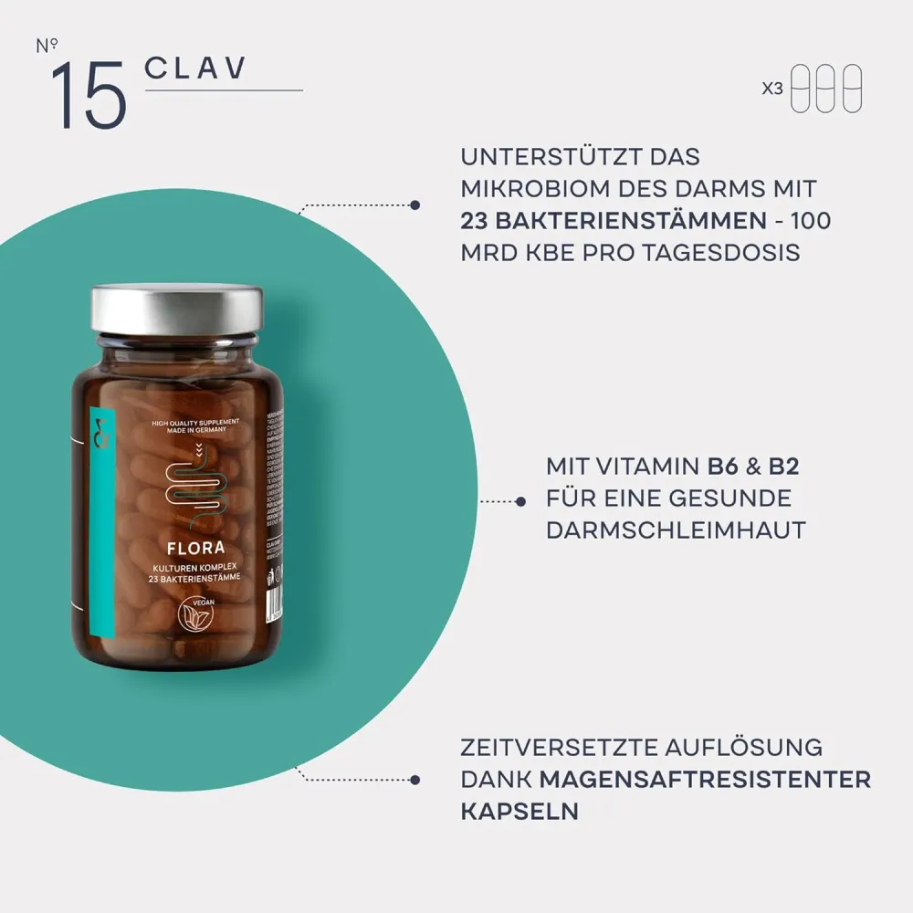 Clav | N°15 FLORA mit 23 Bakterienkulturen
