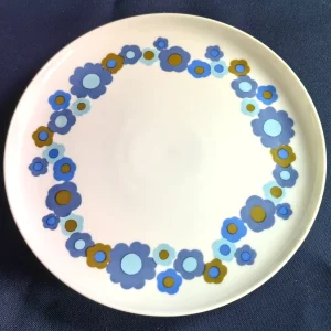 DESSERTTELLER - Porzellan, Flora Blumenblüten Pflanzen Motiv Dekor