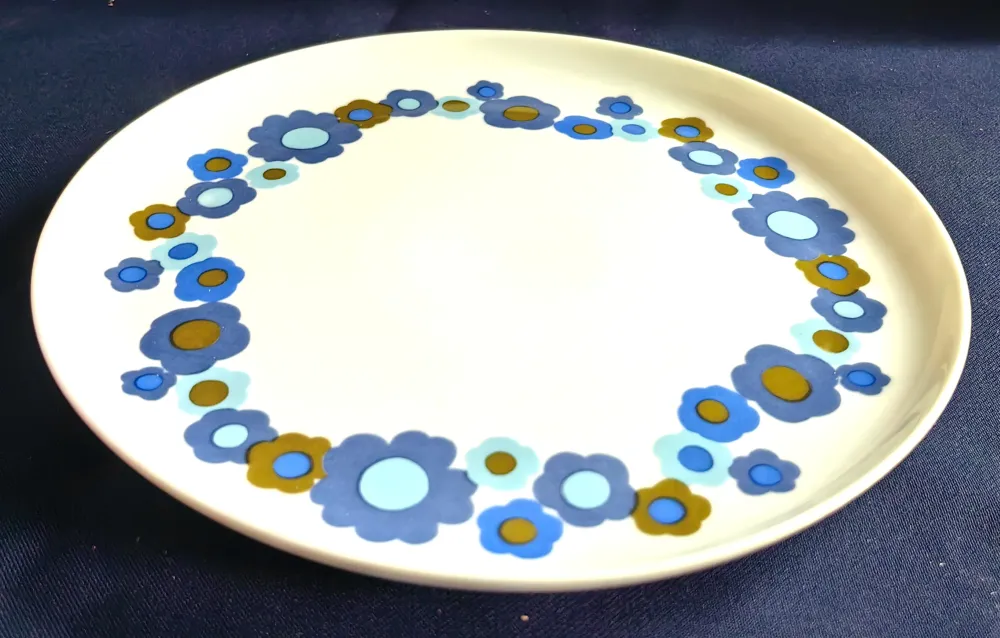 DESSERTTELLER - Porzellan, Flora Blumenblüten Pflanzen Motiv Dekor