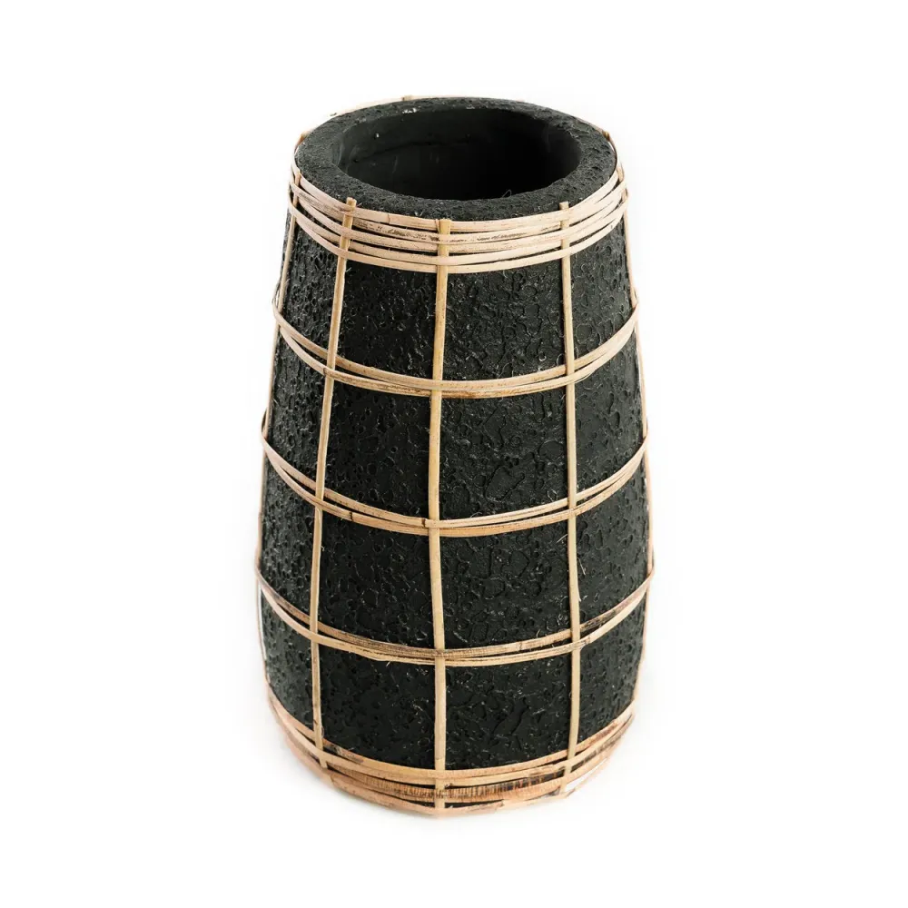 Die süße Vase – Schwarz Natur – S